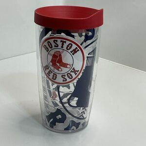 Tervis Boston Red Sox MLB Baseball Tumbler Cup Red Lid Made in USA 16 oz
